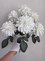Штучна жоржина - декоративний букет ( білий  , 46 см ), фото 8