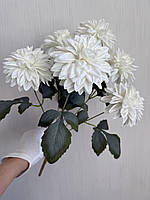 Штучна жоржина - декоративний букет ( білий  , 46 см ), фото 2