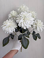 Штучна жоржина - декоративний букет ( білий  , 46 см ), фото 3