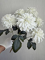 Штучна жоржина - декоративний букет ( білий  , 46 см ), фото 5