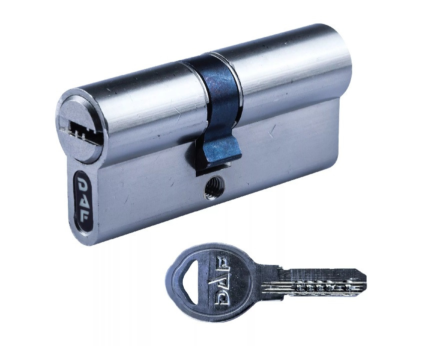 Циліндр DAF 716-80-45-ST-MAT 80 мм сатін матовий 5 ключів, фото 1