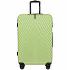 Валіза з ABS пластик розміру L Wings SWAN на колесах 97 л, телескопічна ручка, замок TSA, колір зелений, фото 3