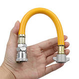 Шланг для підкачування коліс швидкознімач барашек М16 30см, гнучкий, фото 3