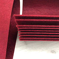 2 мм- Фетр щільний, 40х60 см, колір - бордовий С1
