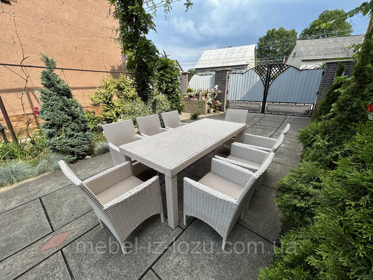 Набір з техноротанга колір Айворі, фото 1