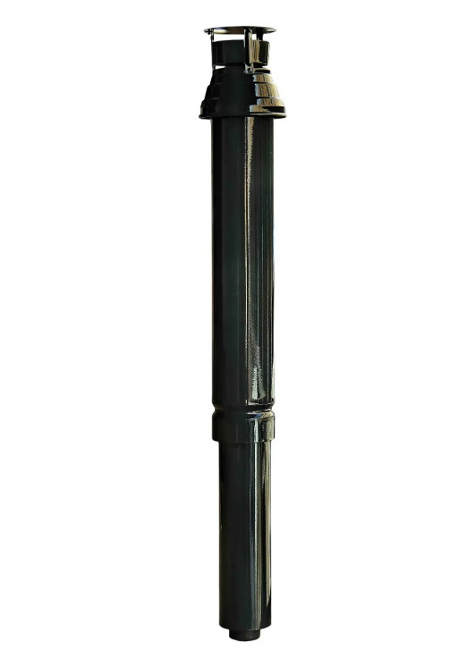 Коаксиальный вертикальный дымоход с ветрозащитой Ø80/125, фото 1
