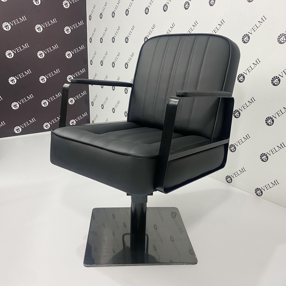 Перукарське крісло  Bronx на чорній квадратній базі, фото 1