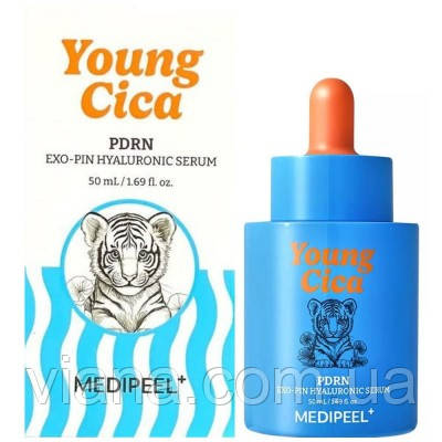 Ультразволожувальна сироватка з PDRN і гіалуроновою кислотою Medi-Peel Young Cica PDRN Exo-Pin Hyaluronic 50ml, фото 1