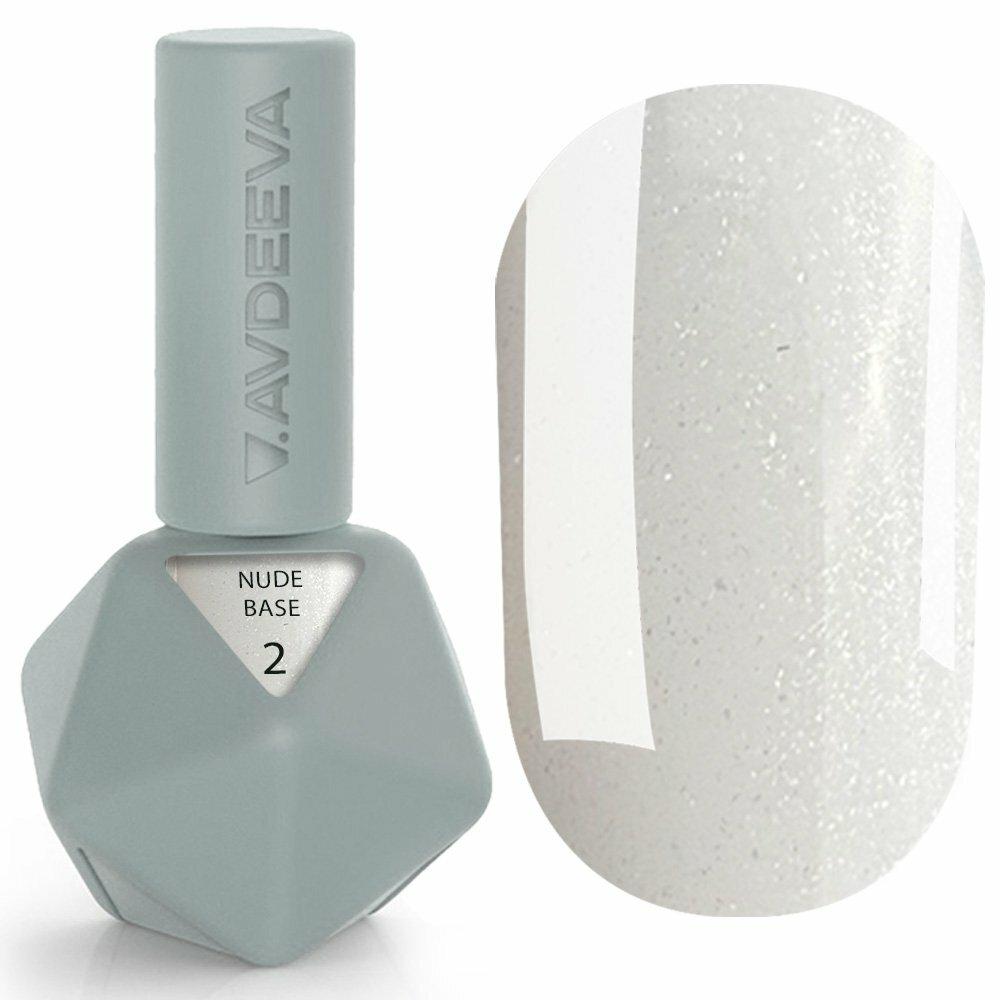 Камуфлююча база для нігтів Victoria Avdeeva NUDE BASE 2 – МОЛОЧНИЙ ВІДТІНОК ІЗ ШИМЕРОМ, фото 1