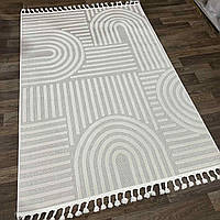 Килим в скандинавському стилі 3606C кремовий