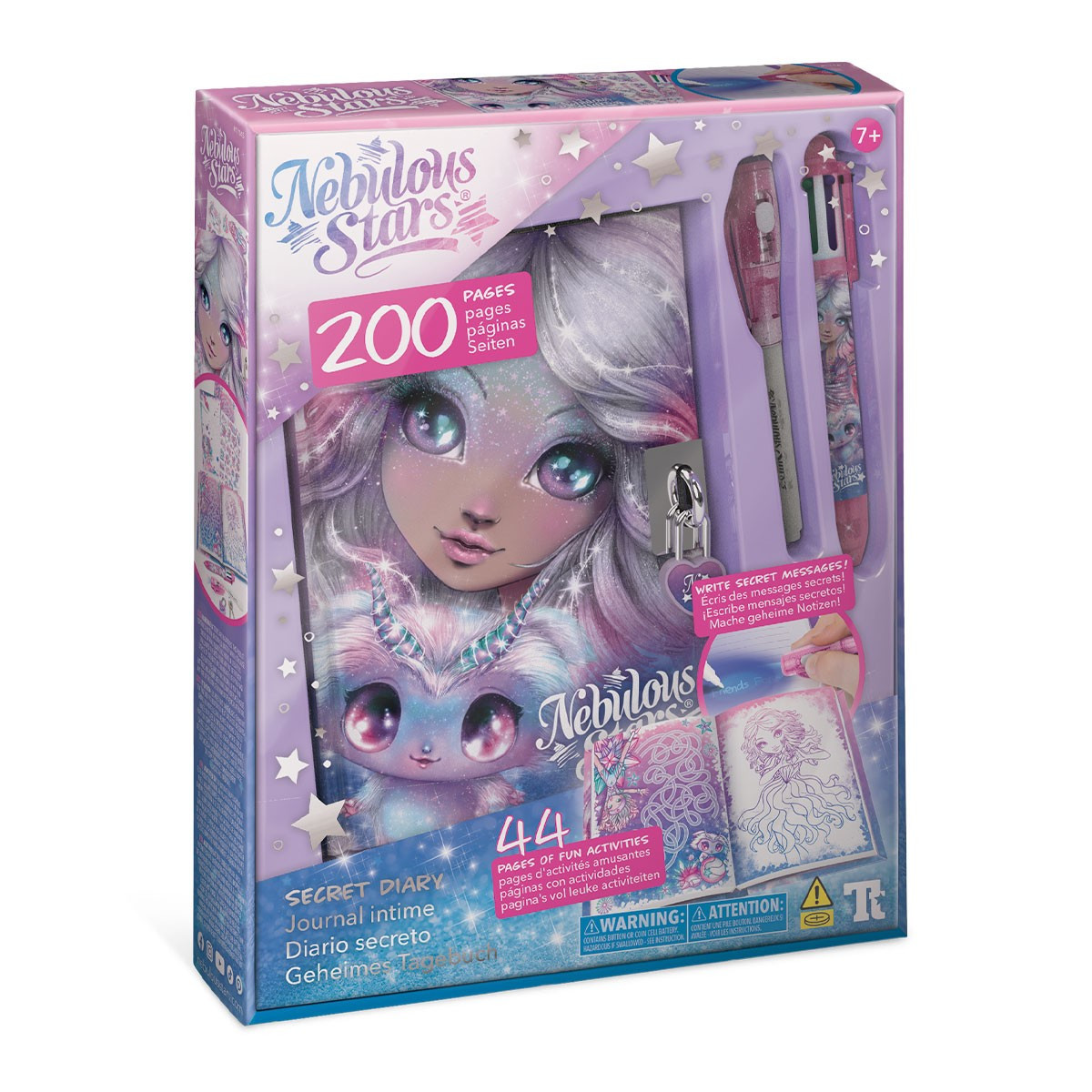 Щоденник для секретів на замочку з ключем Nebulous Stars Естрелія 11145, фото 1