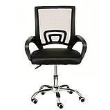 Офісне крісло Alera чорна спинка-сітка для роботи персоналу, фото 2