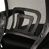 Офісне крісло Alera чорна спинка-сітка для роботи персоналу, фото 4