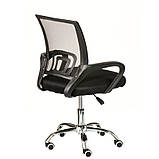 Офісне крісло Alera чорна спинка-сітка для роботи персоналу, фото 7