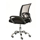 Офісне крісло Alera чорна спинка-сітка для роботи персоналу, фото 8