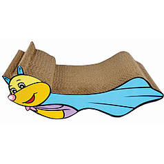 Agility кігтеточка - лежак для котів з гофрокартону супергерой 46 х 22 х 18 см