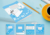 Тетрадь школьная 12 листов линия Leader Фоновый