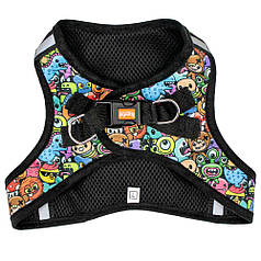 Agility шлея для собак малих порід нейлон із світловідбивним елементом монстри 25.5 см - 28 см