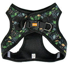 Agility шлея для собак малих порід нейлон із світловідбивним елементом череп 25.5 см - 28 см