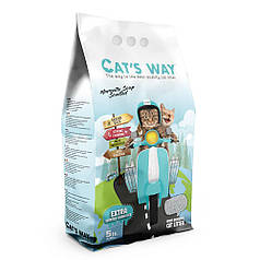 CAT'S WAY наповнювач бентонітовий марсельске мило бірюзові гранули 5 л