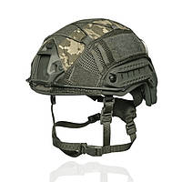 Шолом військовий балістичний FAST Helmet NIJ IIIA Каска військова олива піксель мультикам