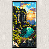 Картина за номерами Пейзаж. Тиша вечірньої затоки 40*80 см Орігамі LW 5129, фото 4