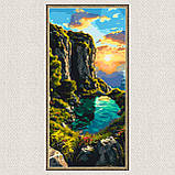 Картина за номерами Пейзаж. Тиша вечірньої затоки 40*80 см Орігамі LW 5129, фото 5