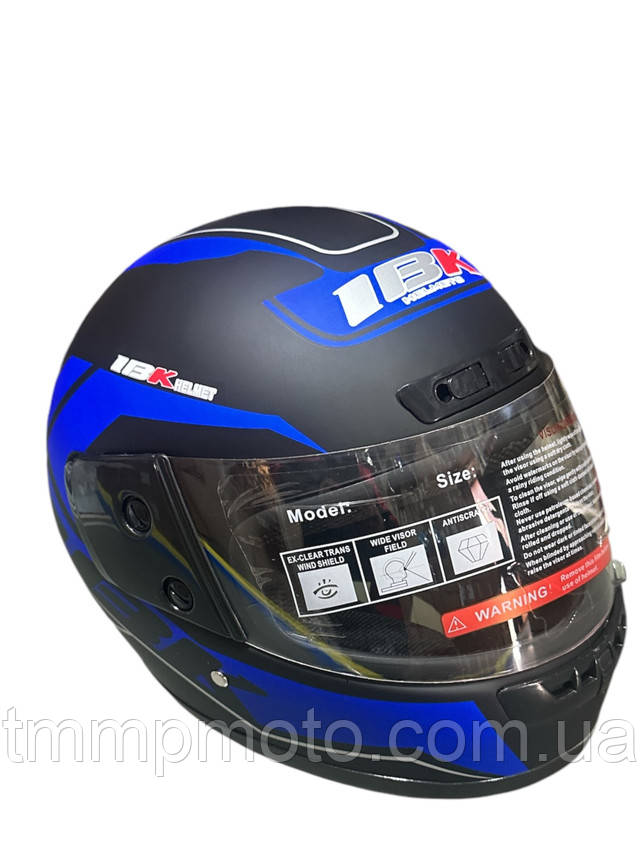 Шлем    IBK   с бородой    черный-мат      маленький размер