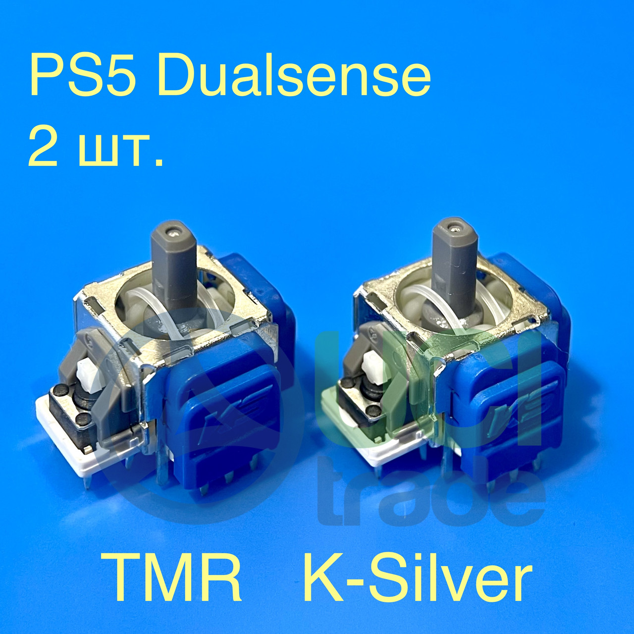 TMR Стік джойстик SONY Dualsense PS5 K-Silver 2шт. (3D механізм аналога playstation 5), фото 1