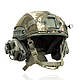 Балістичний шолом Fast Premium PE 3A з навушниками Earmor M31 кріпленнями та ліхтариком олива мультикам піксель - фото 3 - id-p2464792955