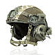 Балістичний шолом Fast Premium PE 3A з навушниками Earmor M31 кріпленнями та ліхтариком олива мультикам піксель - фото 1 - id-p2464792955
