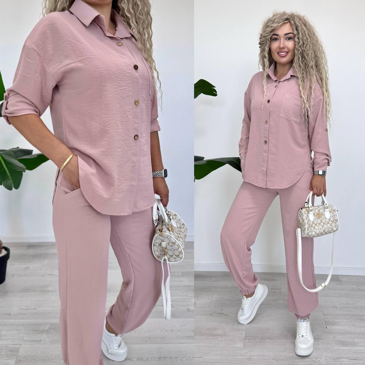 Костюм сорочка та штани джогери в кольорах 9559, фото 1