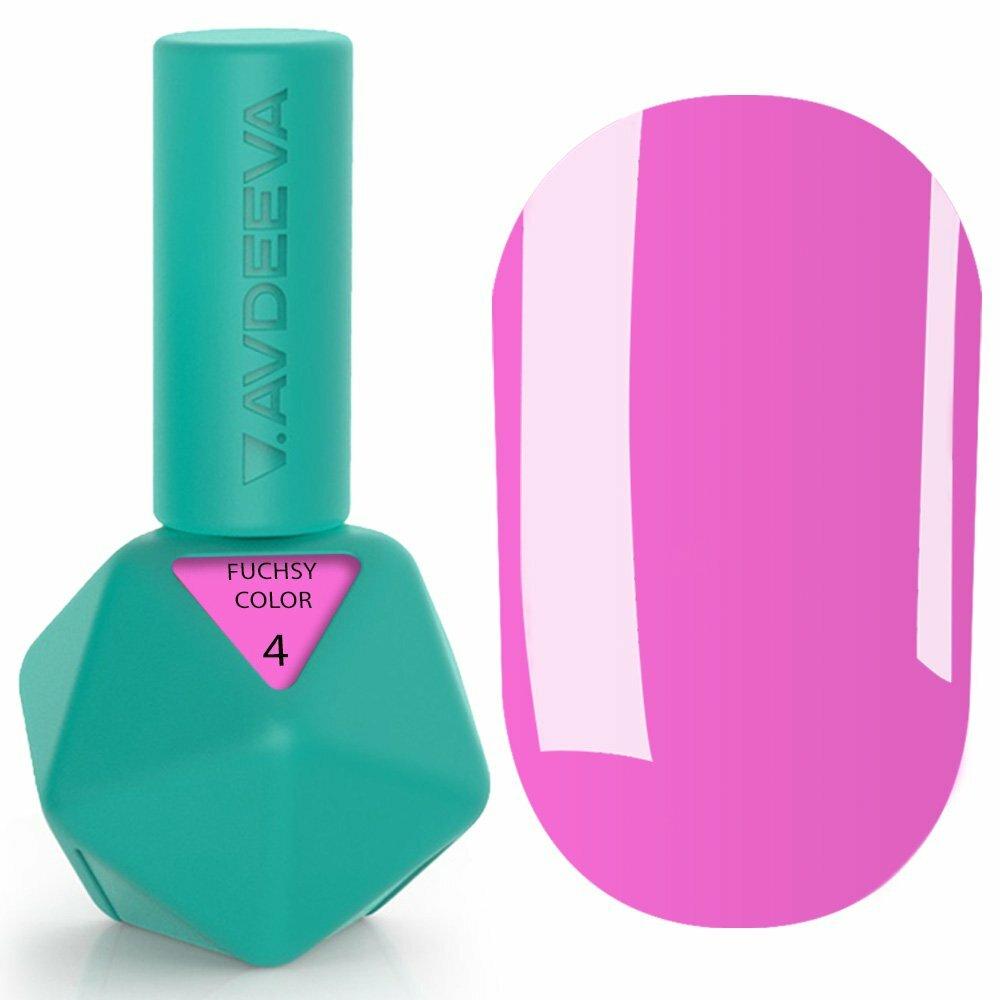 Гель-лак Victoria Avdeeva Fuchsy Color №4 - рожево-фуксійовий, фото 1