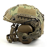 Шолом військовий Fast NTS USA NIJ IIIA Wendy РЕ Балістичний Каска Койот Мультикам навушники Walker`s чебурашка