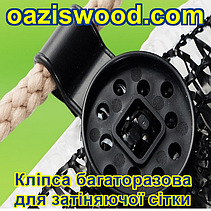 Кліпса кругла для кріплення сітки багаторазові пластикові, фото 5