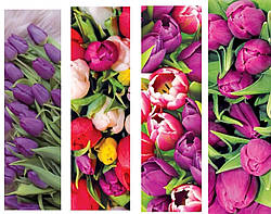 Подарункові паперові пакети ПЛЯШКА 12*9*36 Весна