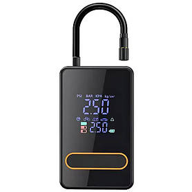 Автомобільний компресор Car Air Pump CX-329 акумуляторний з дисплеєм 1800mAh 150PSI 80W Black (3_06804)