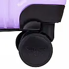 Стильна дорожня валіза L Wings Egret на колесах 97 л abs пластик, телескопічна ручка, колір червоний, фото 5