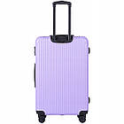 Стильна дорожня валіза L Wings Egret на колесах 97 л abs пластик, телескопічна ручка, колір червоний, фото 7