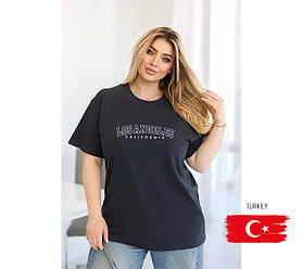 Футболка жіноча вільного крою "LaLaLand" | Батал