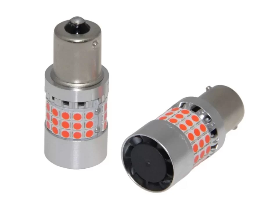 Габарити LED 1156 (P21W) Red CANBUS BA15S (2шт)