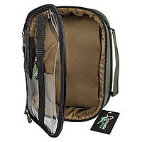 Сумка для аксесуарів з прозорим верхом - ПрофМонтаж - 1 відділення - Хакі