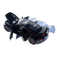 Машинка метал Tesla model 3 чорна Тесла електромобіль1:24 відкр двері баг капот звук світло 18,5*6*8,5см (EL-94022), фото 6