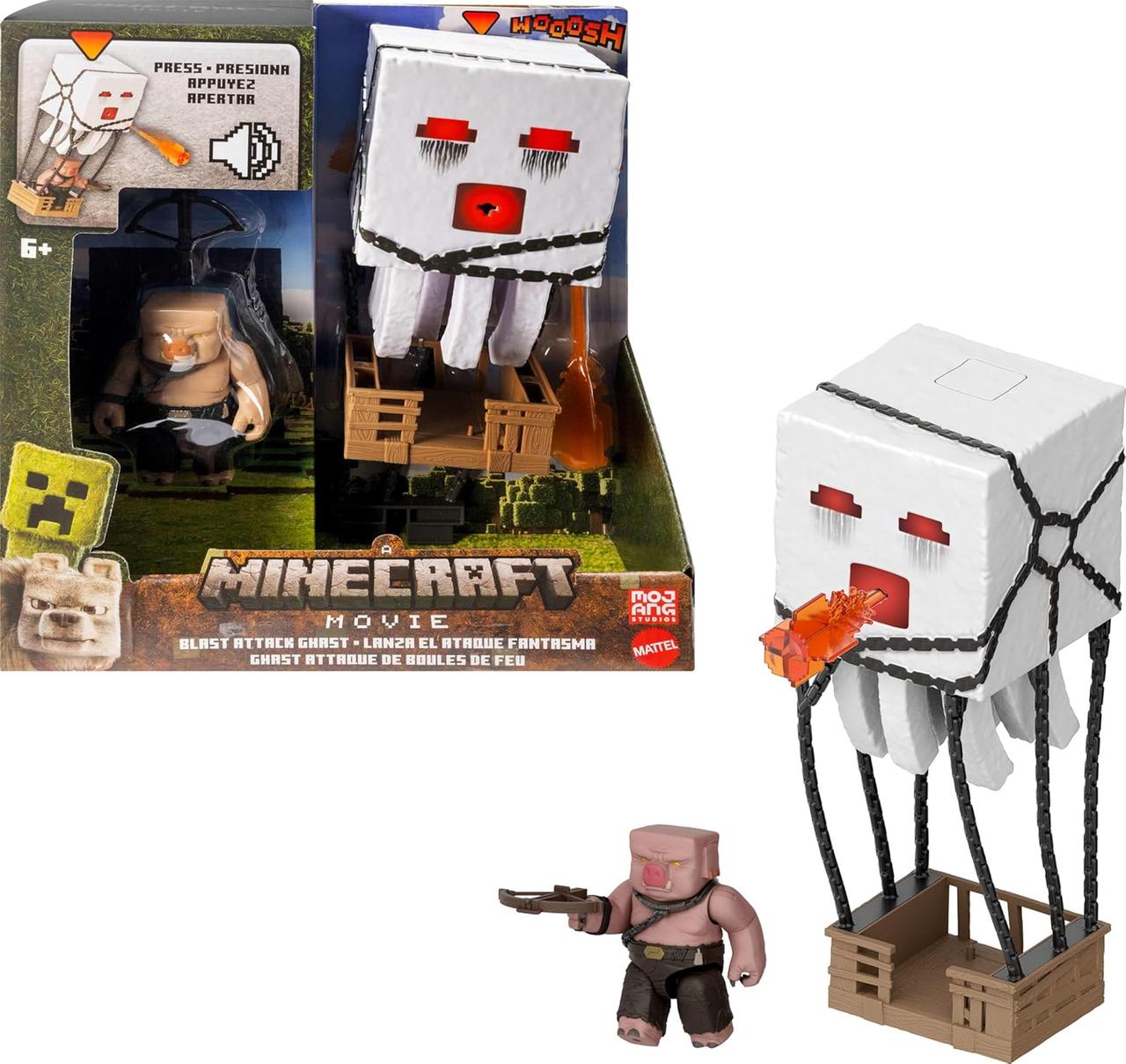 Набір фігурок Майнкрафт Повітряна куля з Гаста Minecraft Movie Blast Attack Ghast