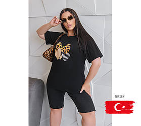 Жіноча літня футболка "Trio" оптом від виробника | Батал