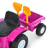 Дитяча каталка Трактор M 6153B-8 з причепом, фото 2