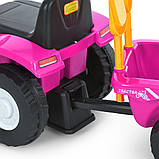 Дитяча каталка Трактор M 6153B-8 з причепом, фото 6