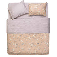 ARDESTO КПБ 2.0сп Gloria, підковдра 200х220см, простирадло 230х240см, наволочки (2) 50х70см, 100% бавовна, сатин, магнолія, смужки