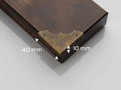 Кутник металевий накладнийї. 40х10мм / Кутник металевий накладнийї. 40х10мм