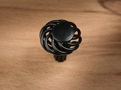 Ручки меблеві ковані. Висока якість. Колір чорний. 34мм / Ручки меблеві ковані. Висока якість. Колір чорний. 34мм